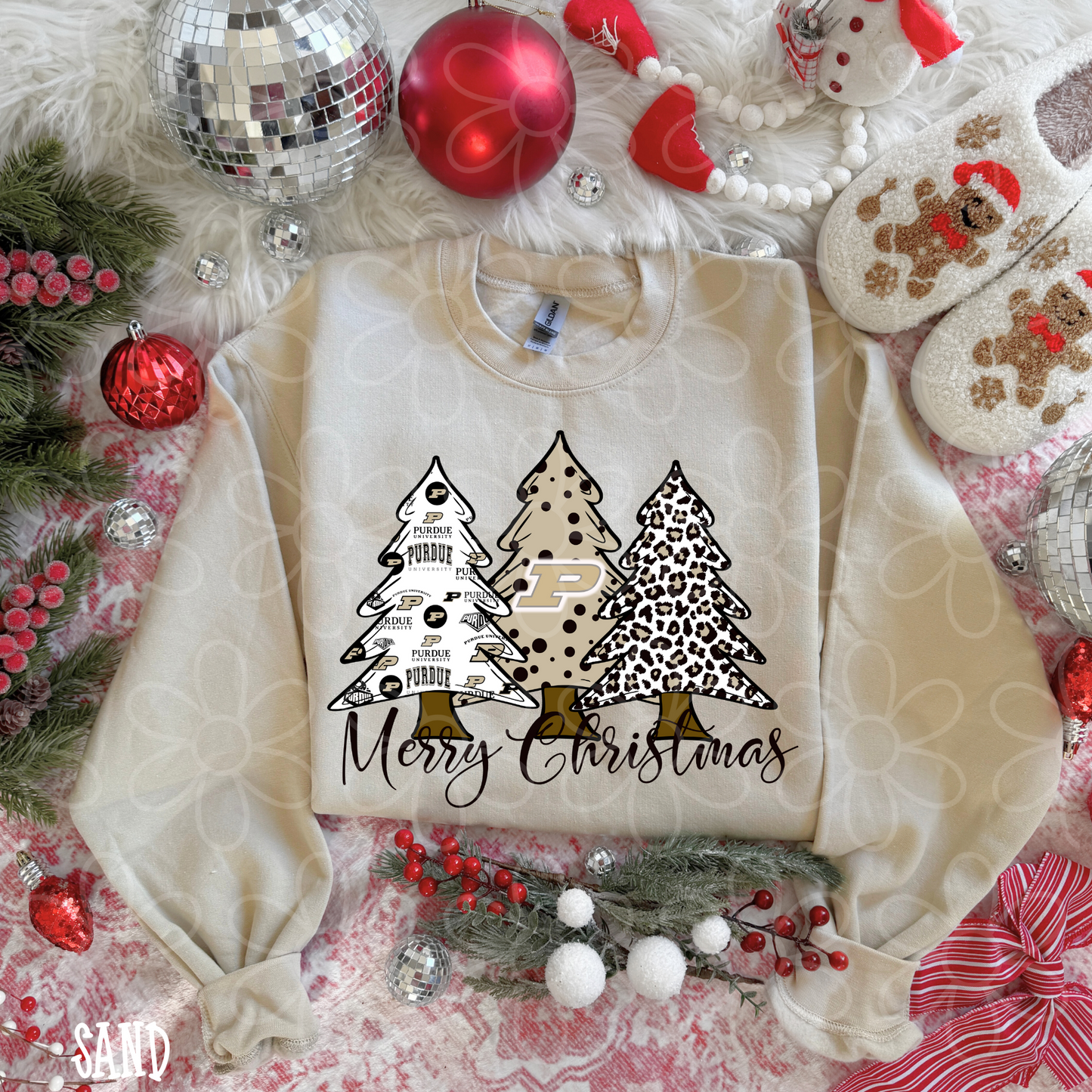 Merry Christmas Sports Team Trees (Multiple Options) DTF Transfer