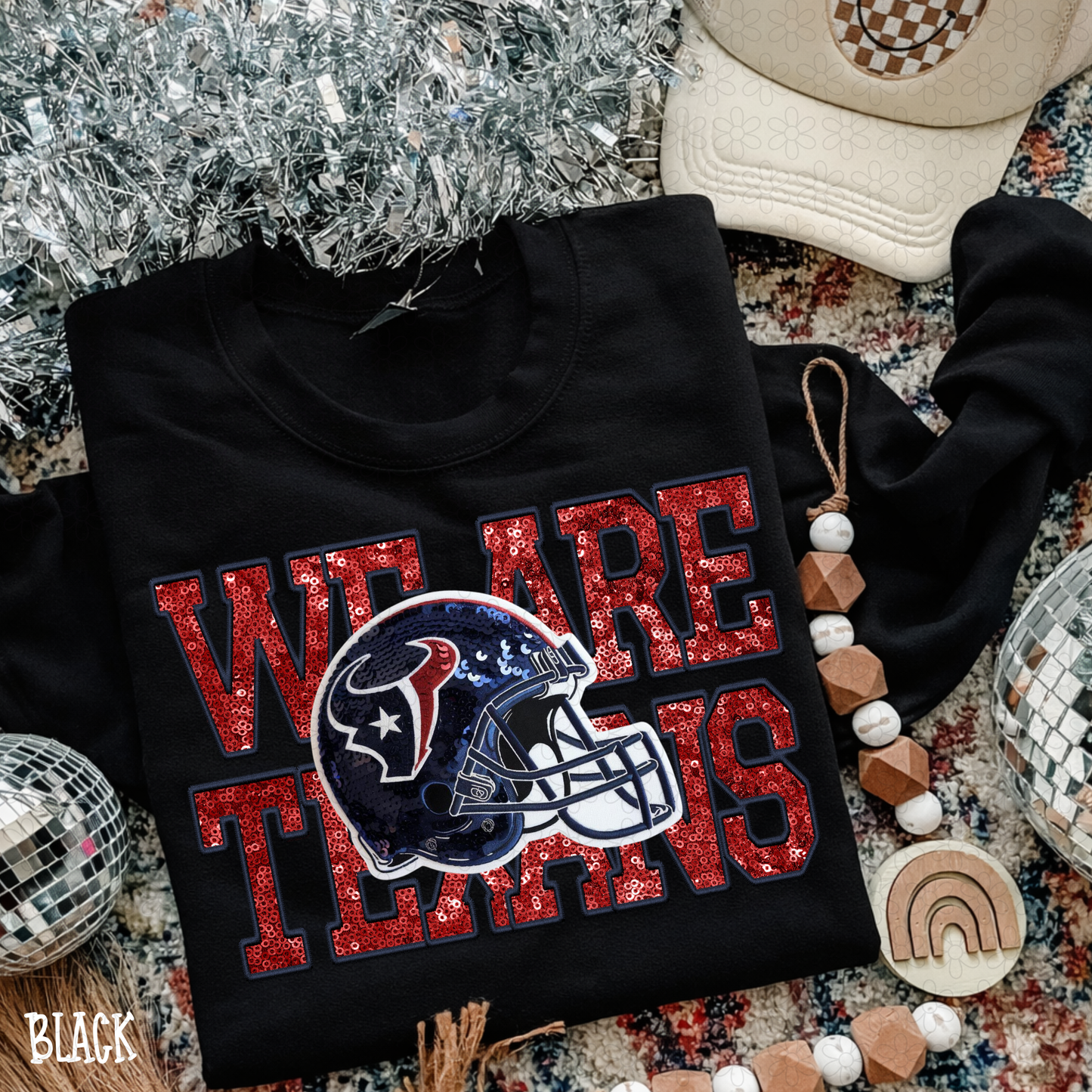 Faux Sequins Football Teams (Multiple Options) DTF Transfer