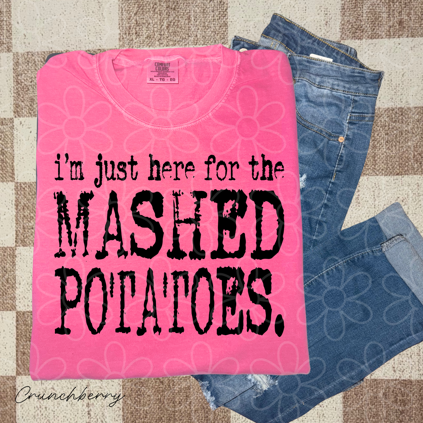 Thanksgiving I'm Just Here For The (Multiple Options) Kids Completed Tee