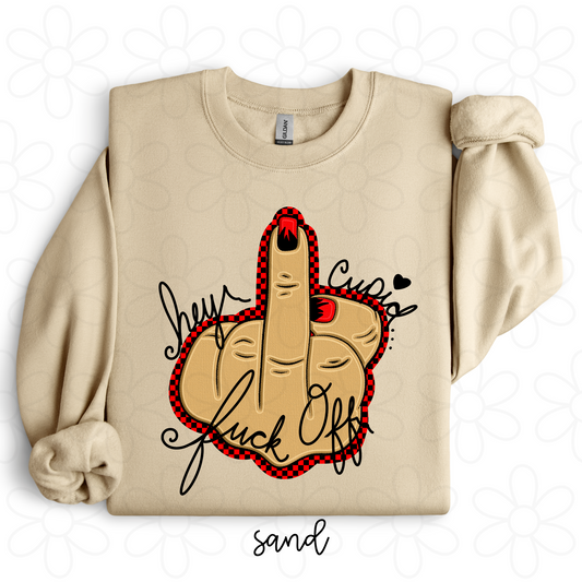 Hey Cupid Fuck Off Completed Tee