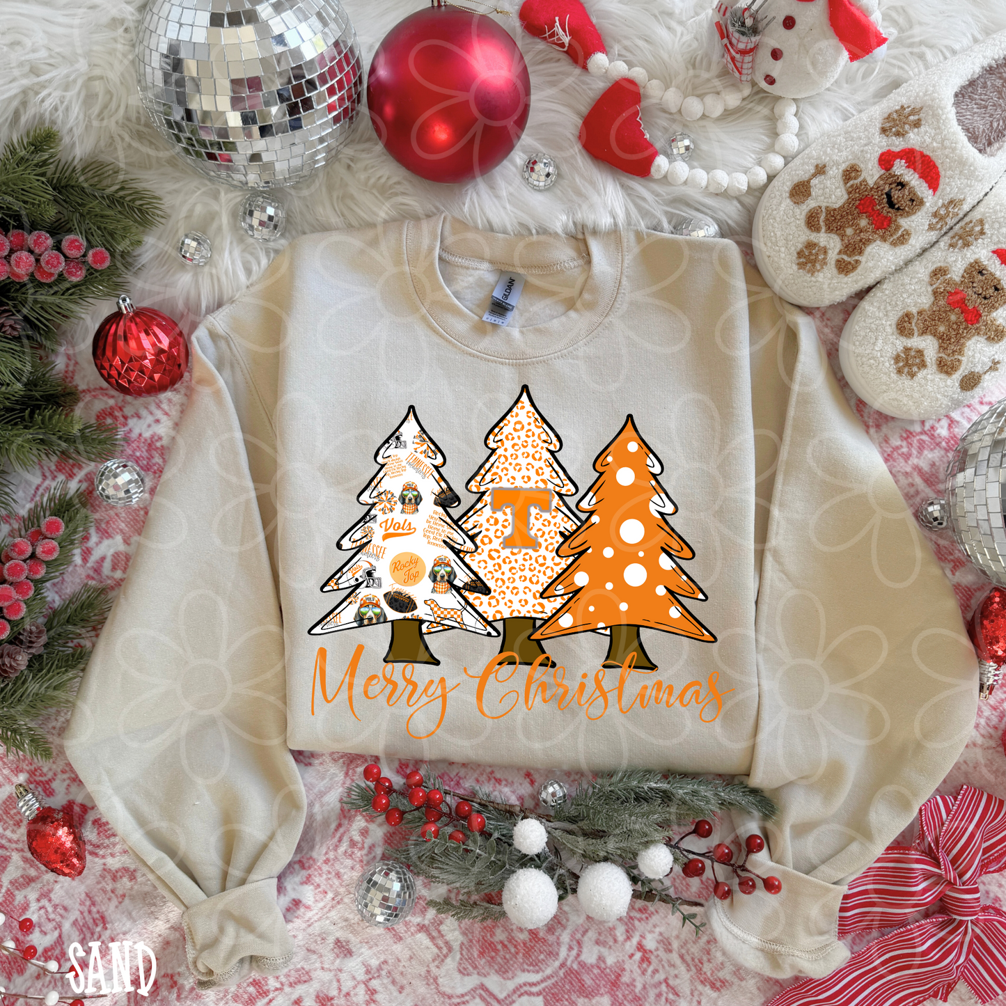 Merry Christmas Sports Team Trees (Multiple Options) DTF Transfer