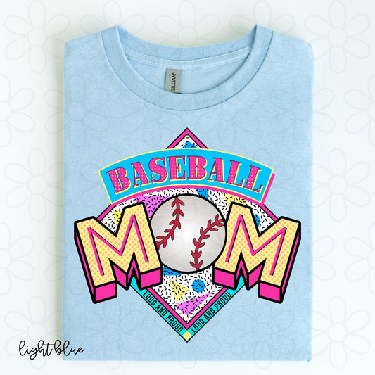 Baseball Mom DTF Transfer