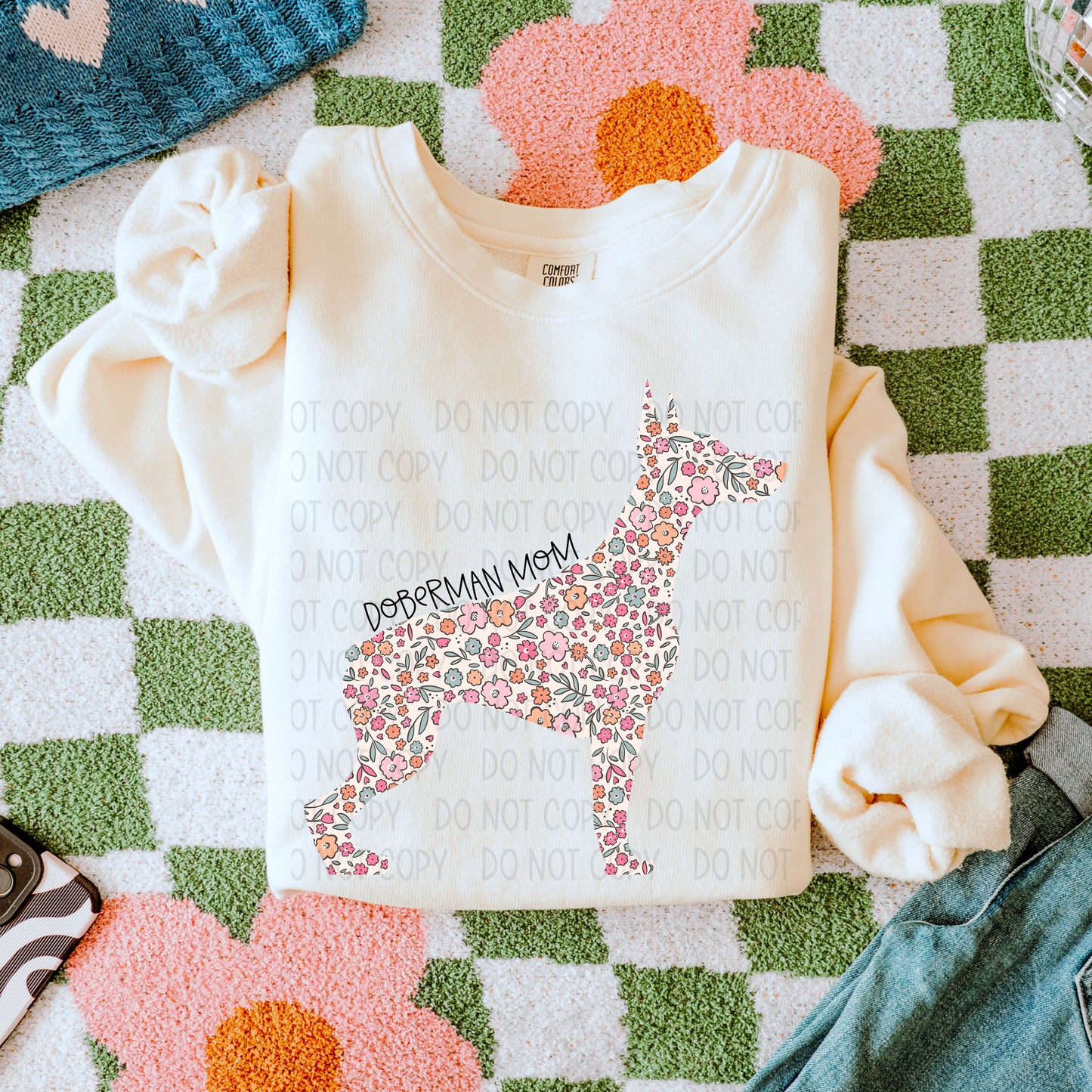 Dog Floral  ( Multiple Options NO CUSTOMS )DTF Transfer