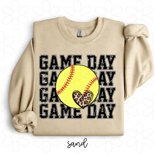 Softball Game Day Completed Tee