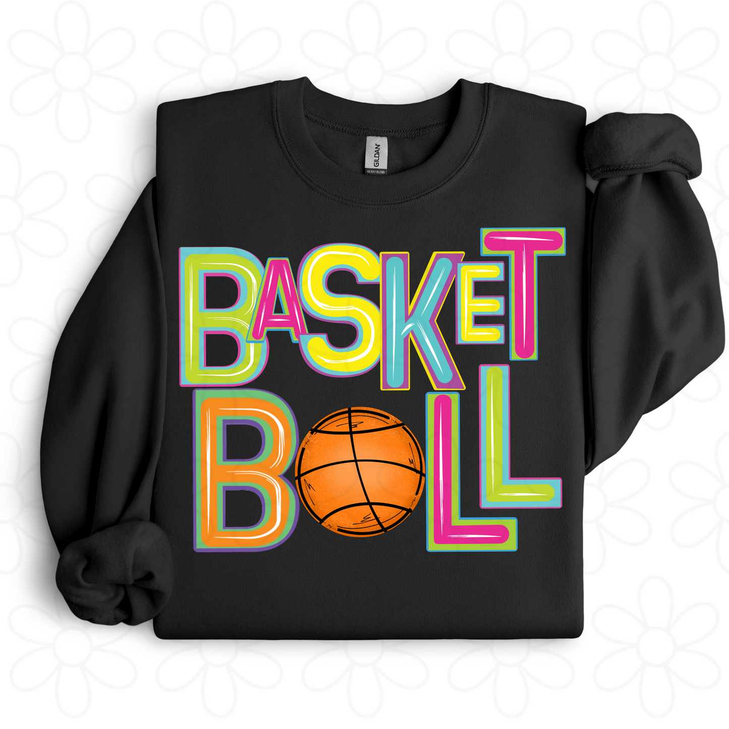 Colorful Basketball Completed Tee