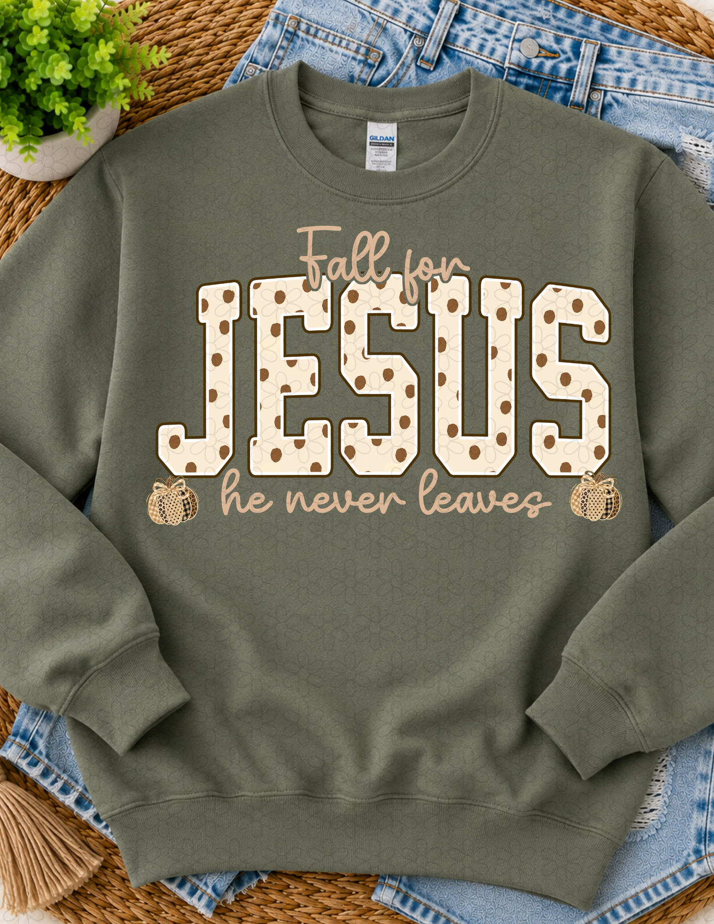 Fall For Jesus Completed Tee