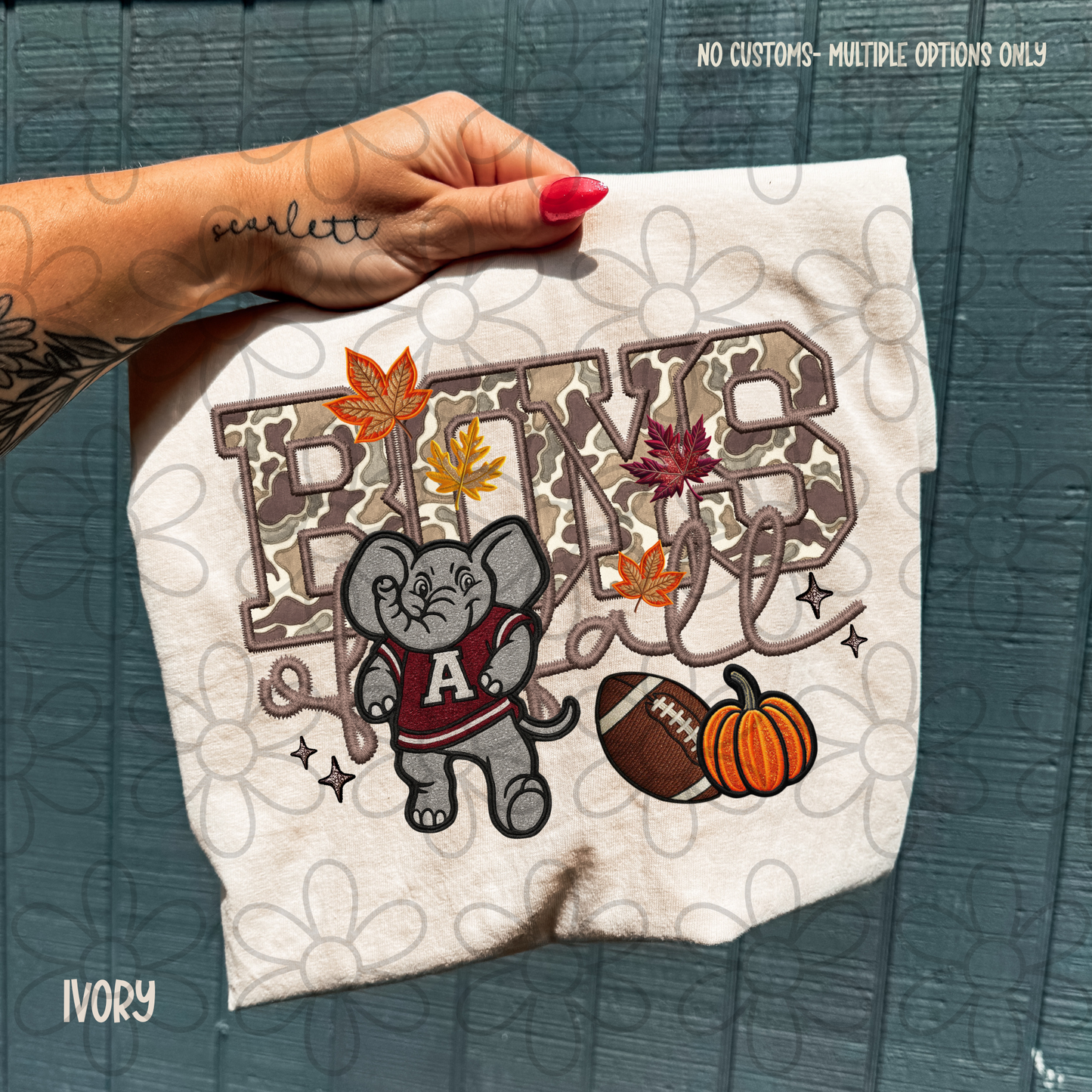 Boys Of Fall Football Teams (Multiple Options) Completed Tee