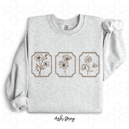 Framed Flowers Completed Tee