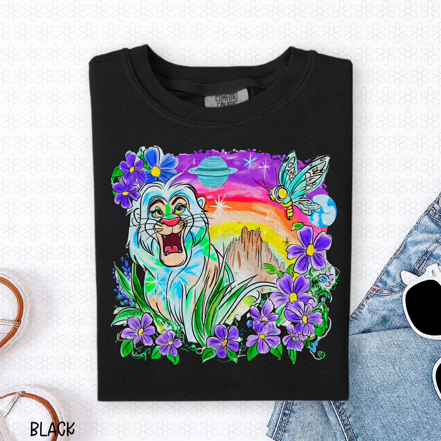 Retro Neon Character Completed Tee