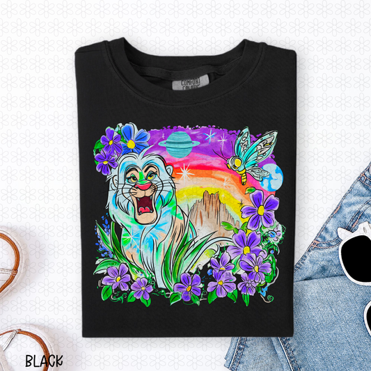 Retro Neon Character Completed Tee