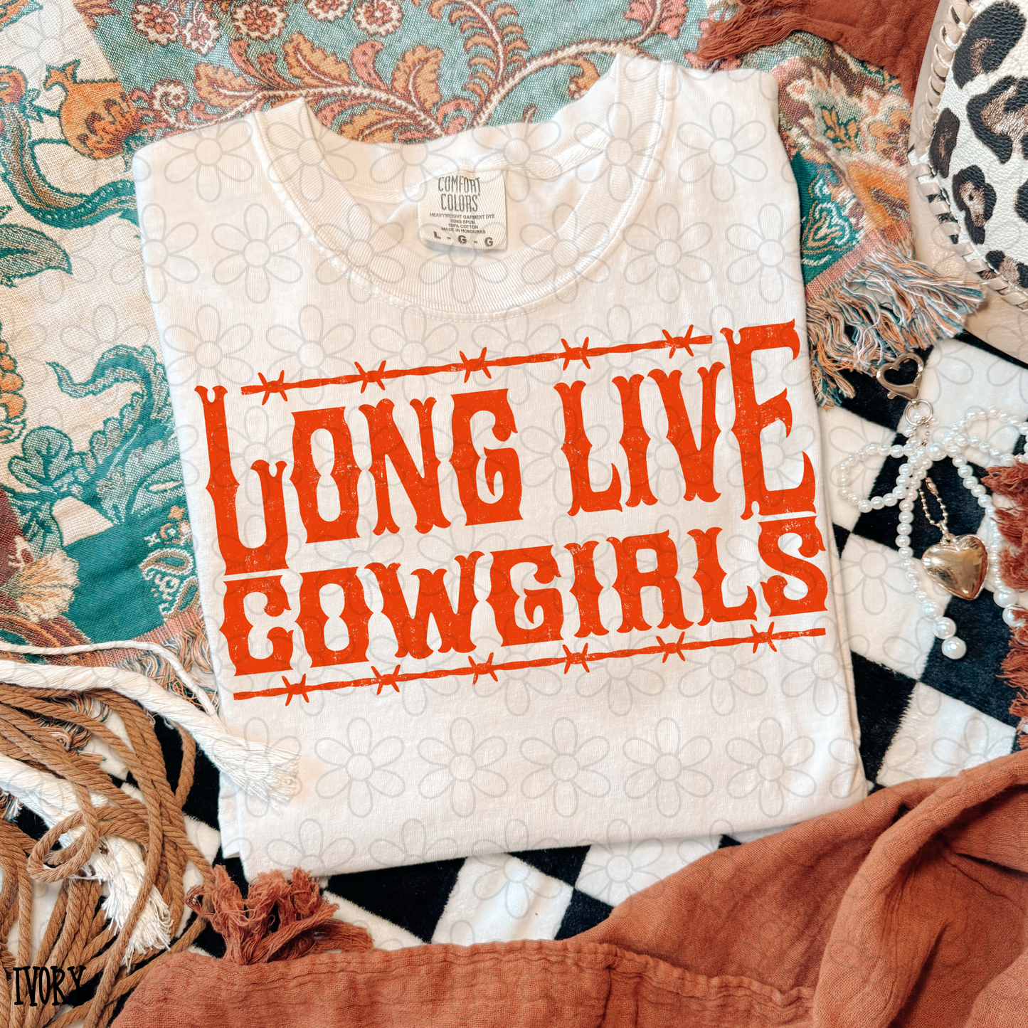 Long Live Cowgirls (Multiple Color Options) DTF Transfer