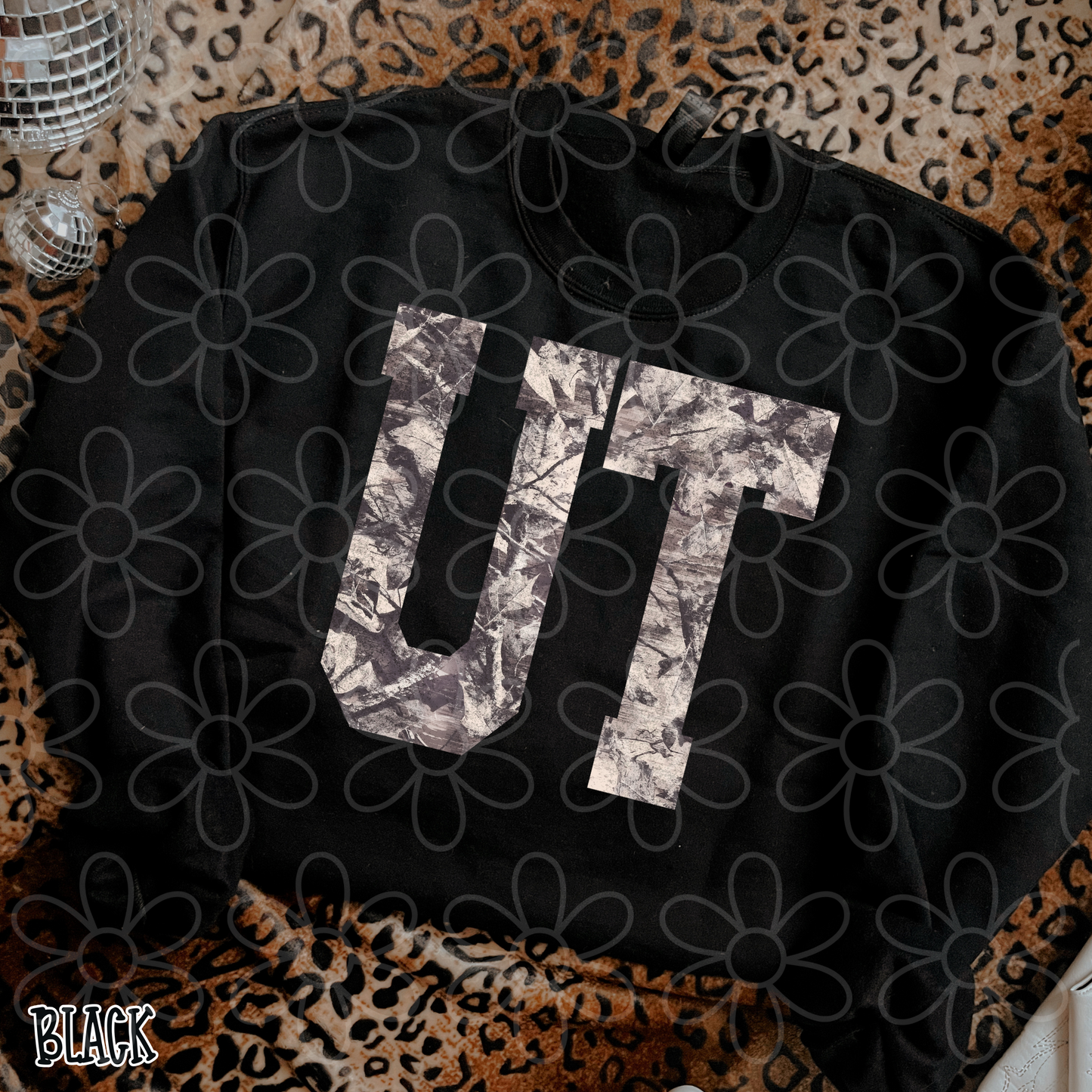 Leafy Camo State Abbreviations (Multiple Options) ( DTF Transfer