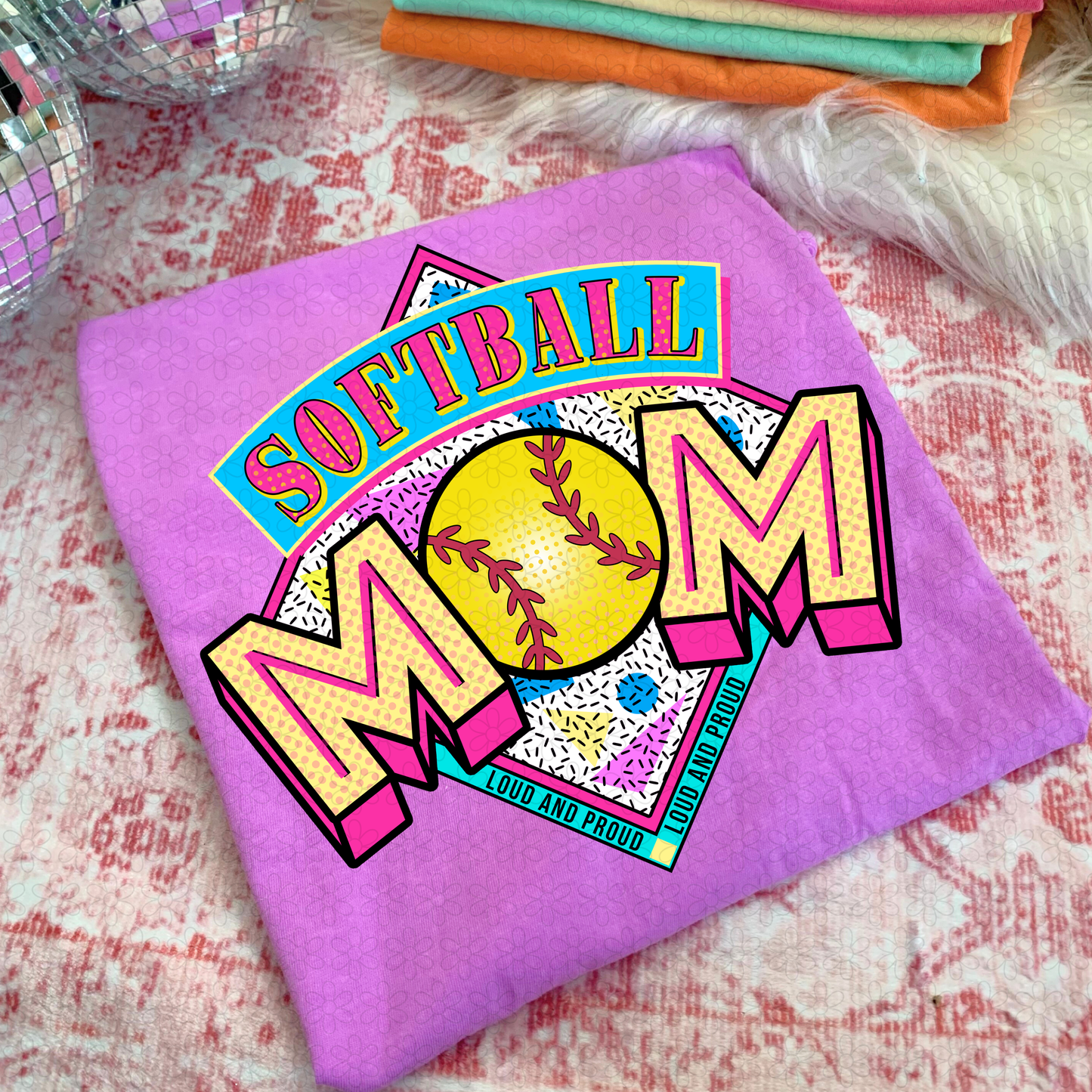 Sports Mom Loud And Proud (Multiple Options) DTF Transfer