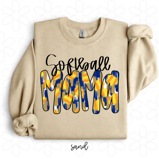 Softball MaMa Completed Tee