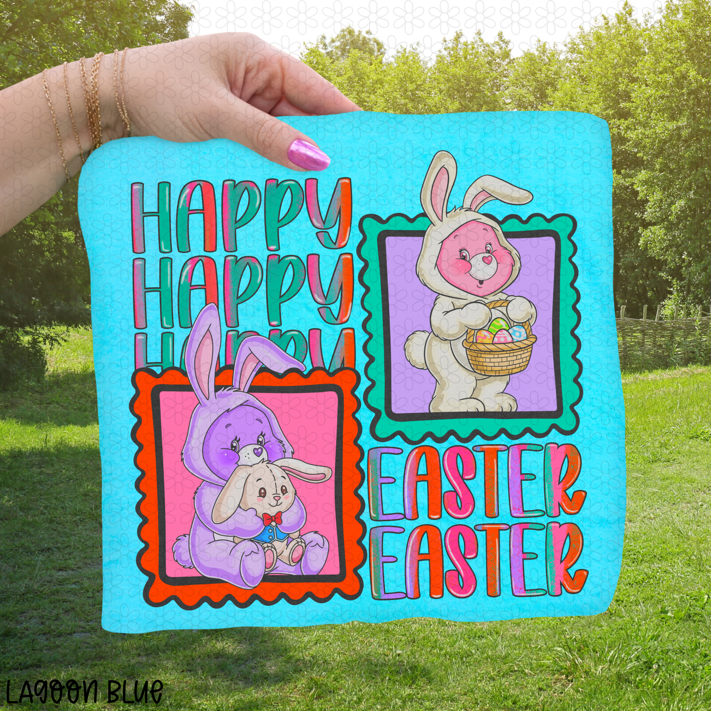 Bear Happy Easter DTF Transfer