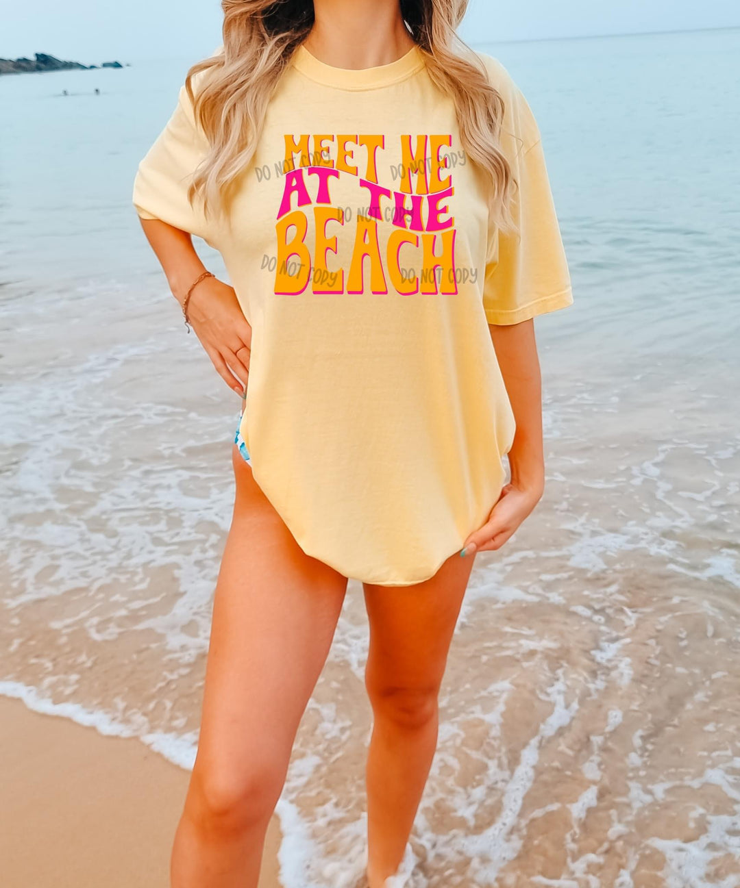 ‘Meet Me At The Beach’ ☀️ Completed Tee
