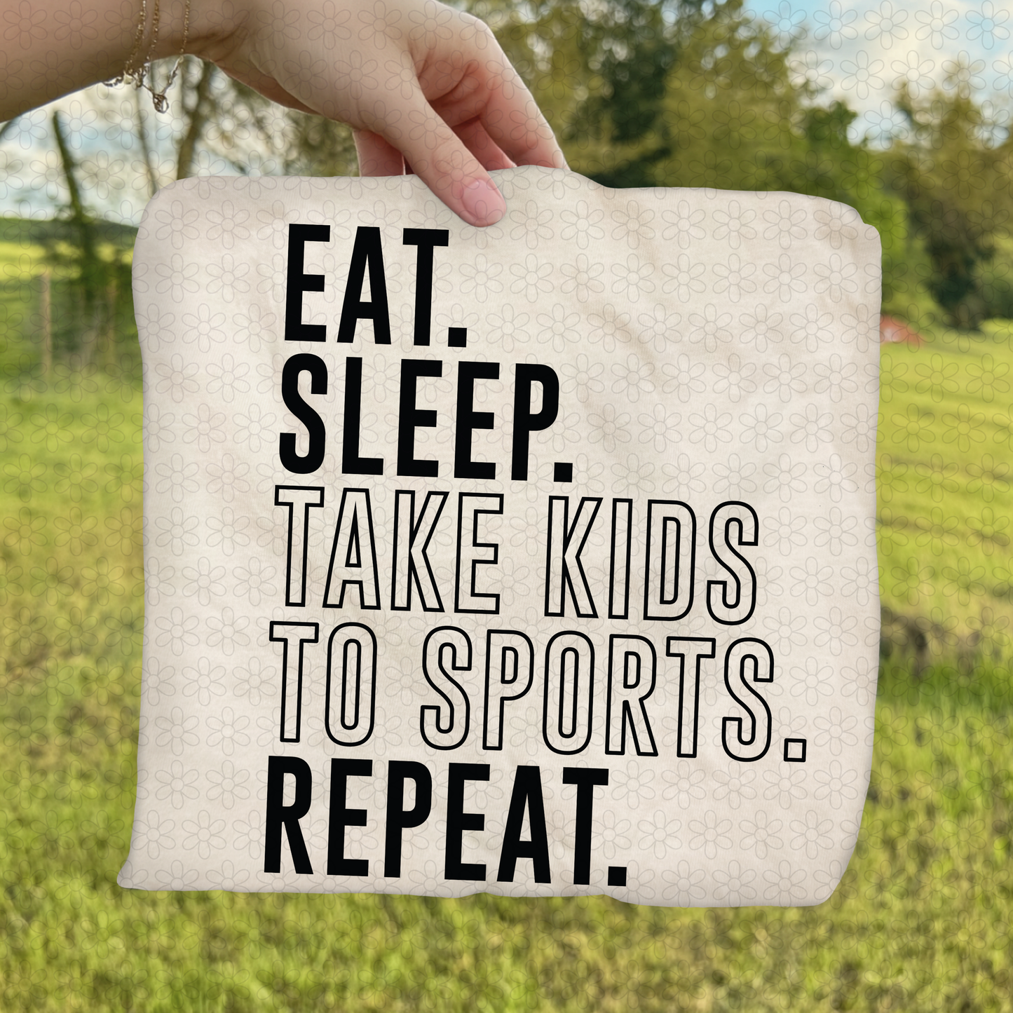 Eat Sleep Take Kids To Sports Repeat DTF Transfer