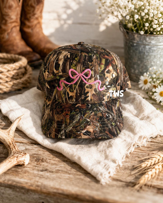 Bow Embroidery Hats