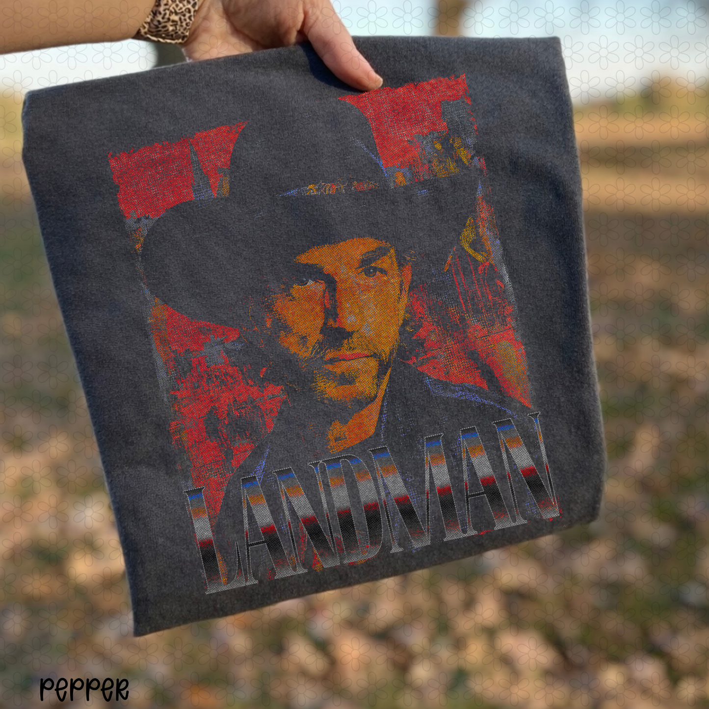 Distressed Landman Completed Tee