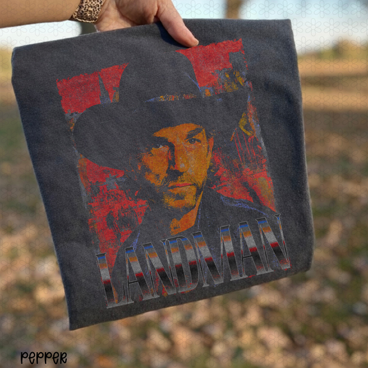 Distressed Landman Completed Tee