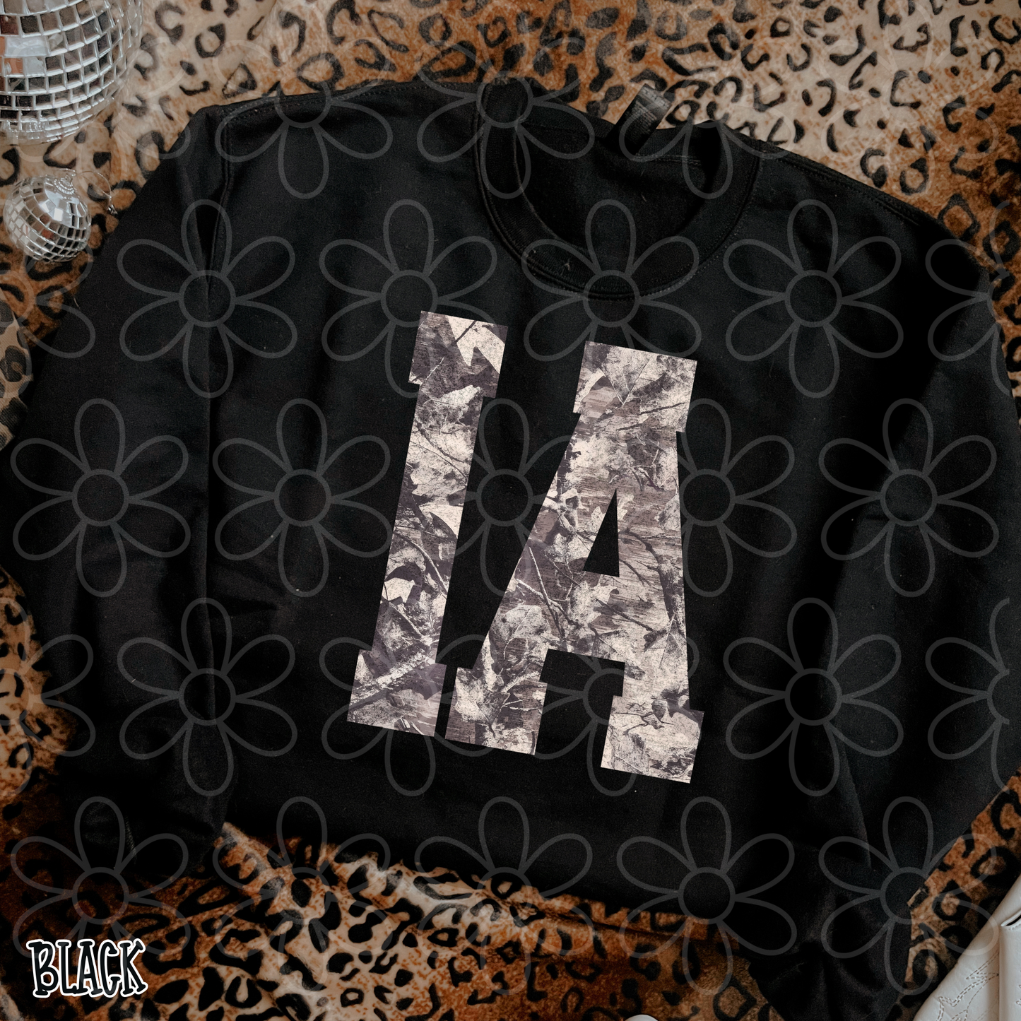 Leafy Camo State Abbreviations (Multiple Options) Completed Tee
