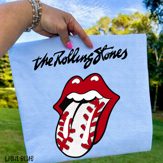 Baseball The Rolling Stones DTF Transfer