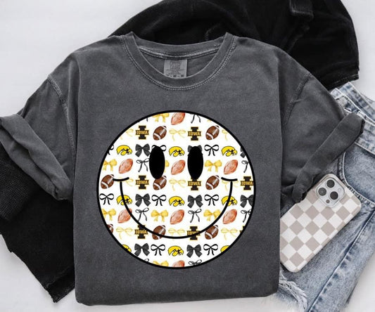University of Iowa Smiley 🏈 Completed Tee