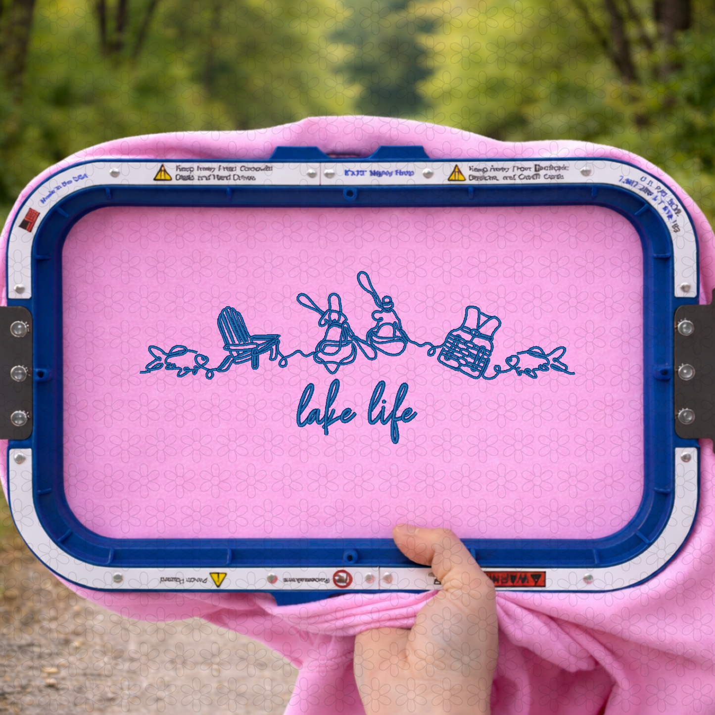 Lake Life Embroidery