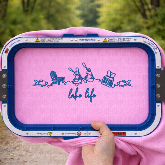 Lake Life Embroidery