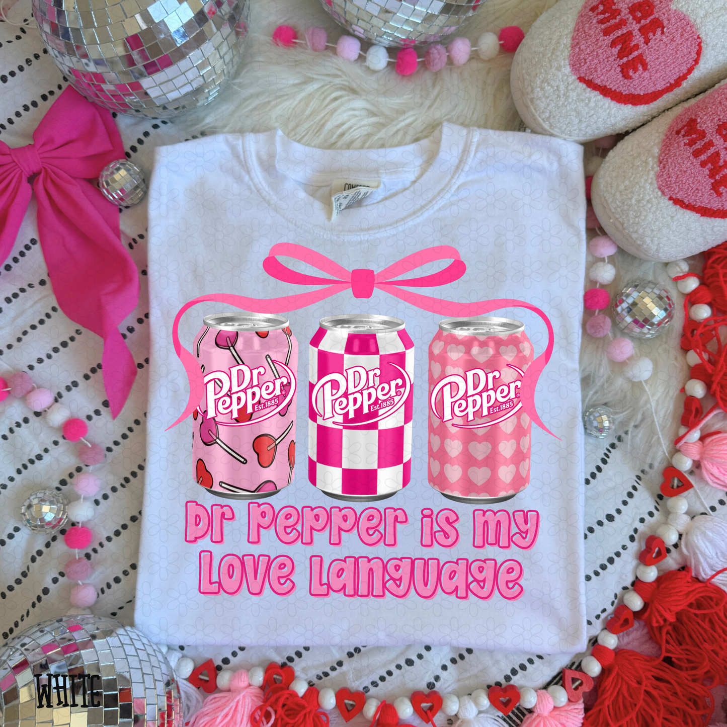 Love Language Pink Drinks (Multiple Options) DTF Transfer