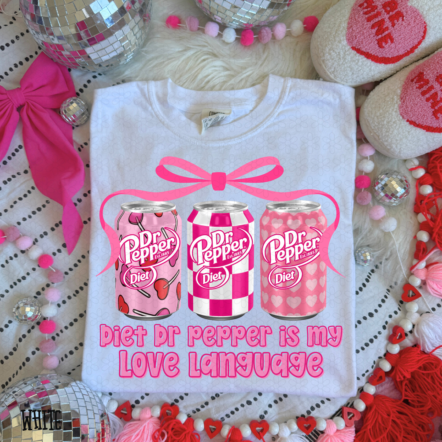 Love Language Pink Drinks (Multiple Options) DTF Transfer