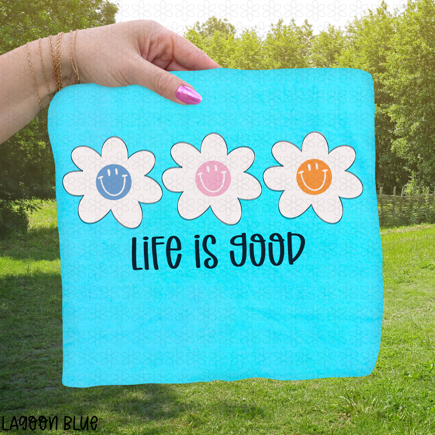 Flower Life Is Good Completed Tee