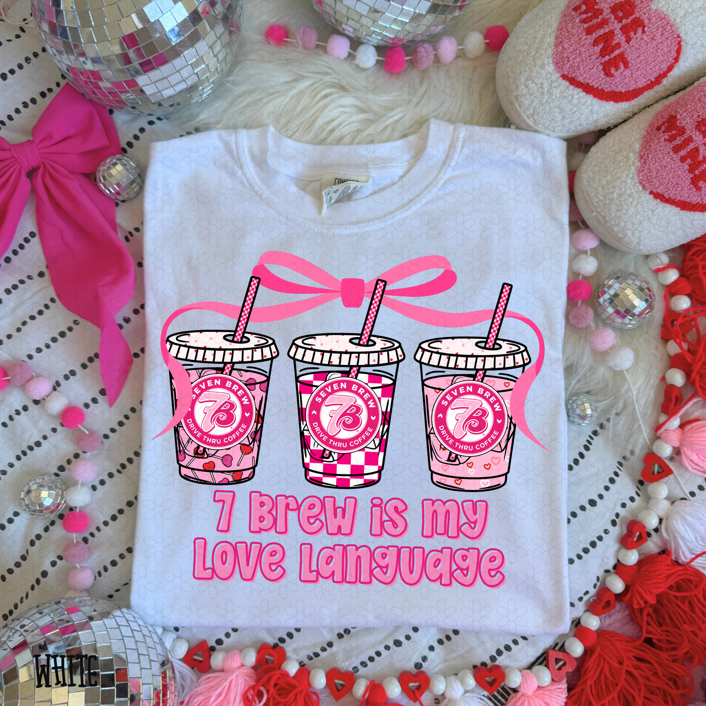 Love Language Pink Drinks (Multiple Options) DTF Transfer