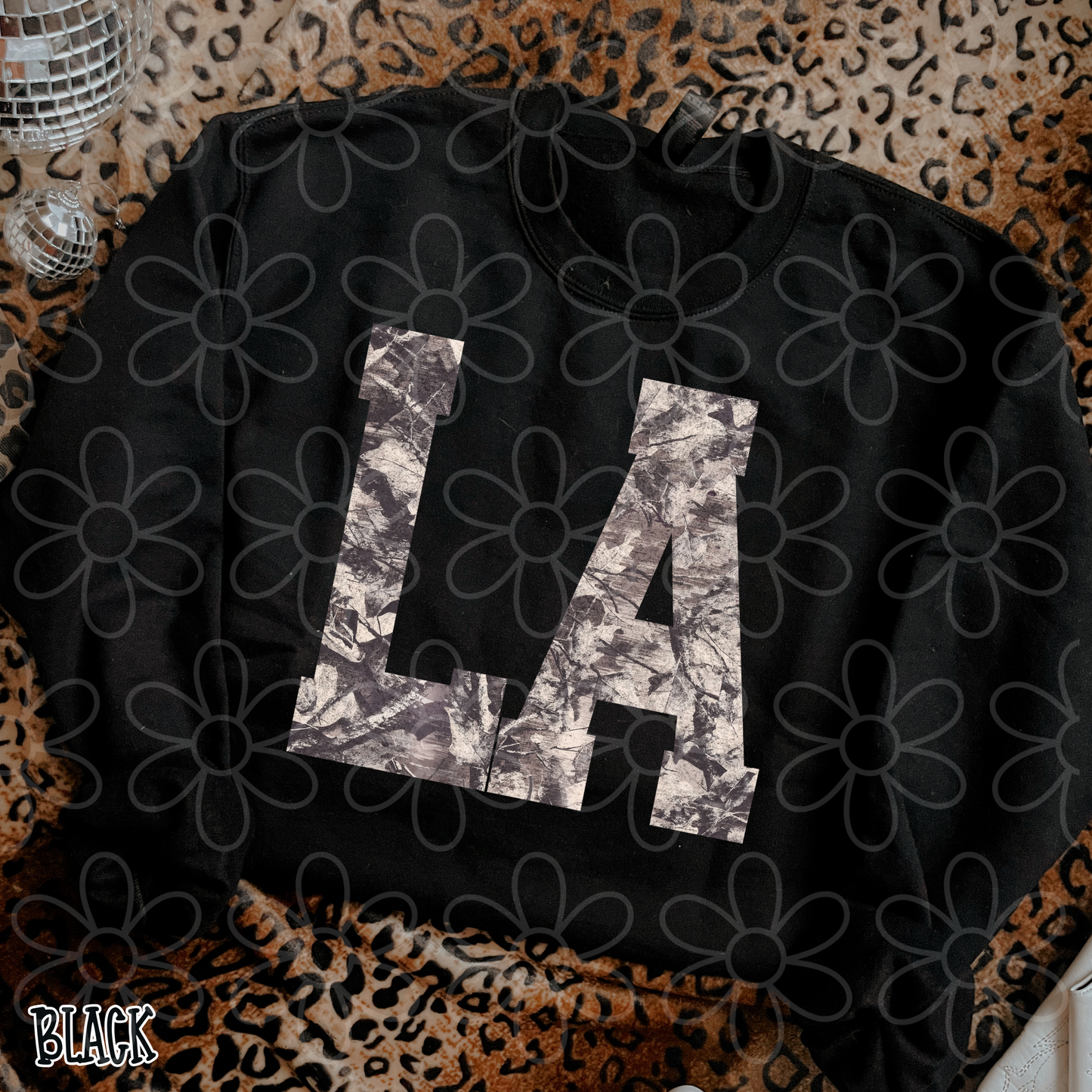 Leafy Camo State Abbreviations (Multiple Options) ( DTF Transfer