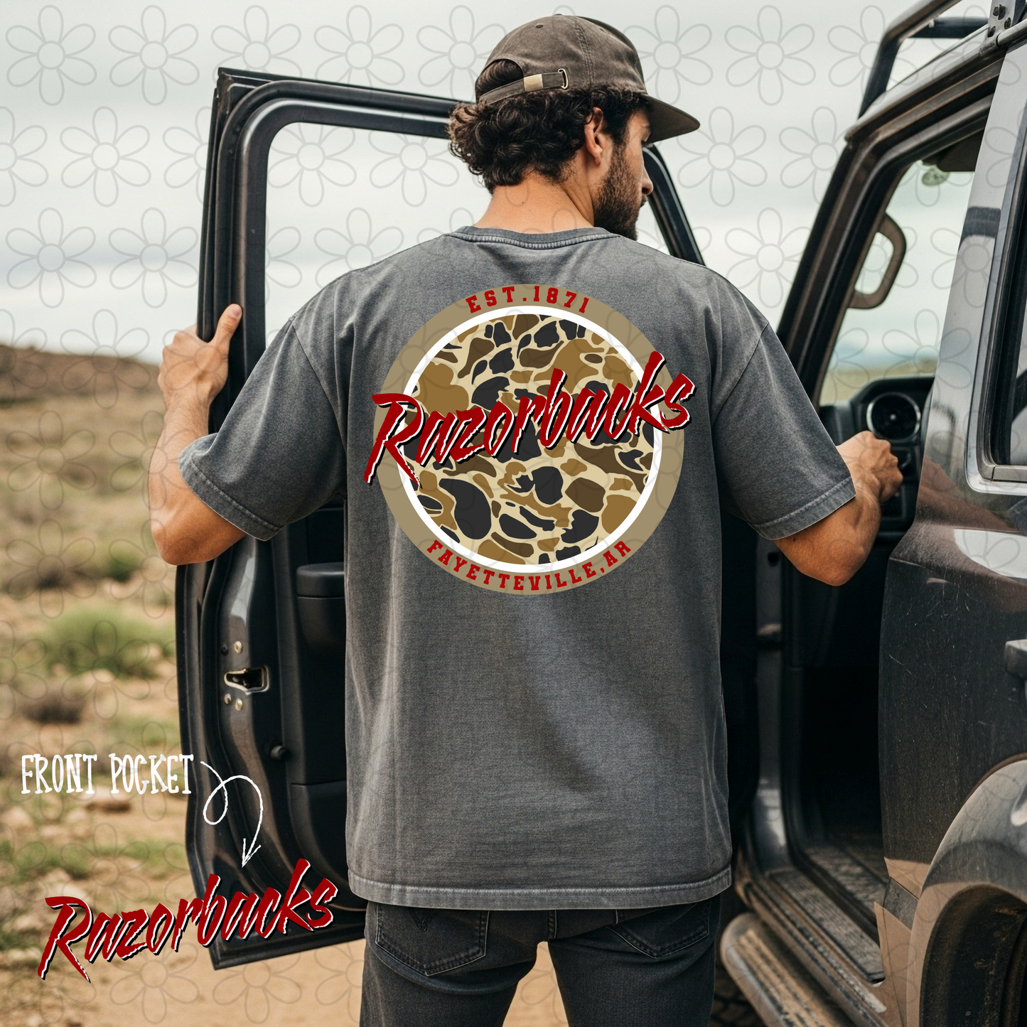 Circle Camo Sports Teams (Multiple Options) DTF Transfer