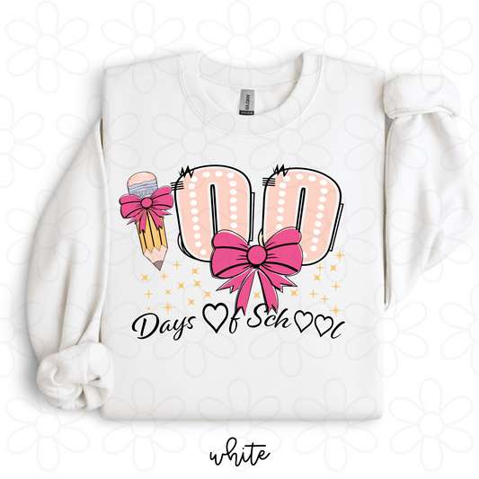 100 Days Of School Stars Kids Completed Tee