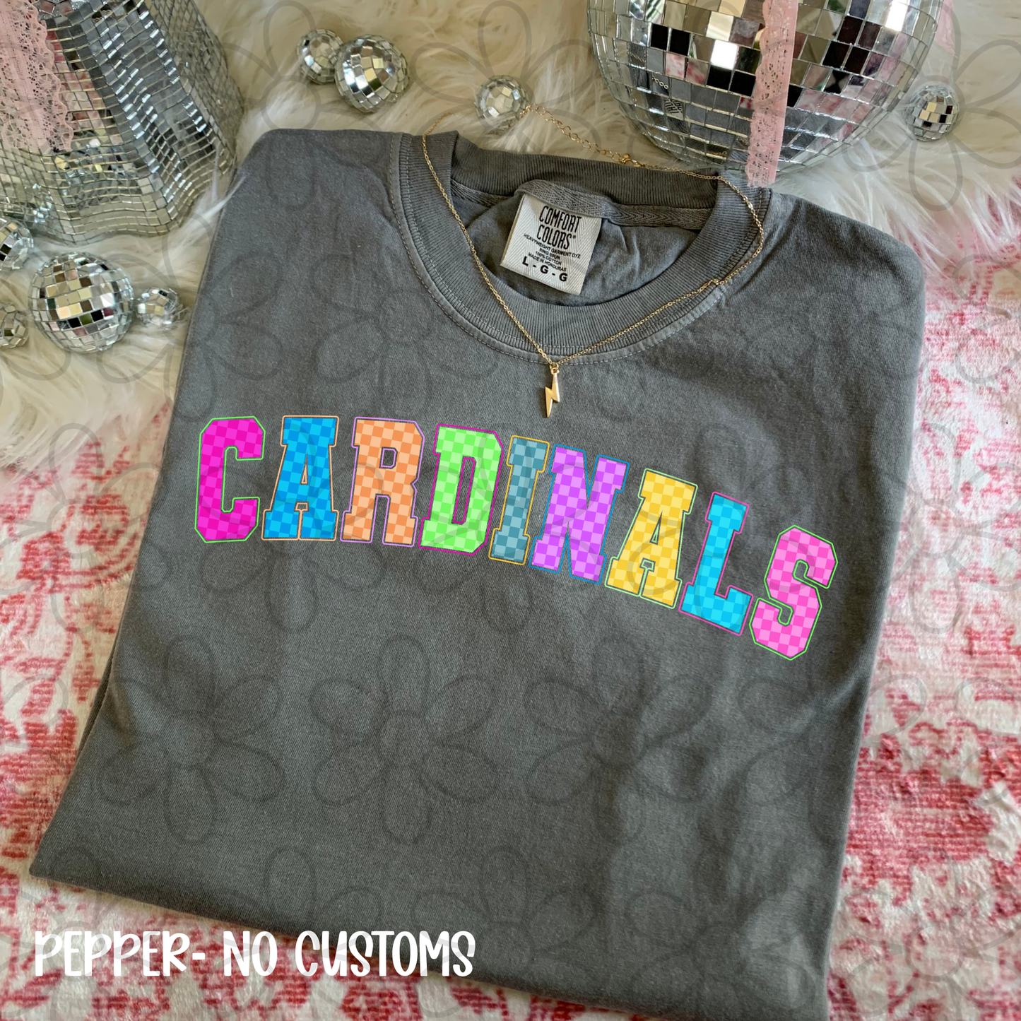 Colorful Checkered Sports Teams (Multiple Options) DTF Transfer