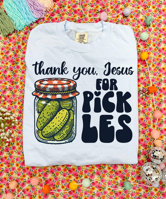‘Thank You Jesus For Pickles’ 🥒 DTF Transfer Only