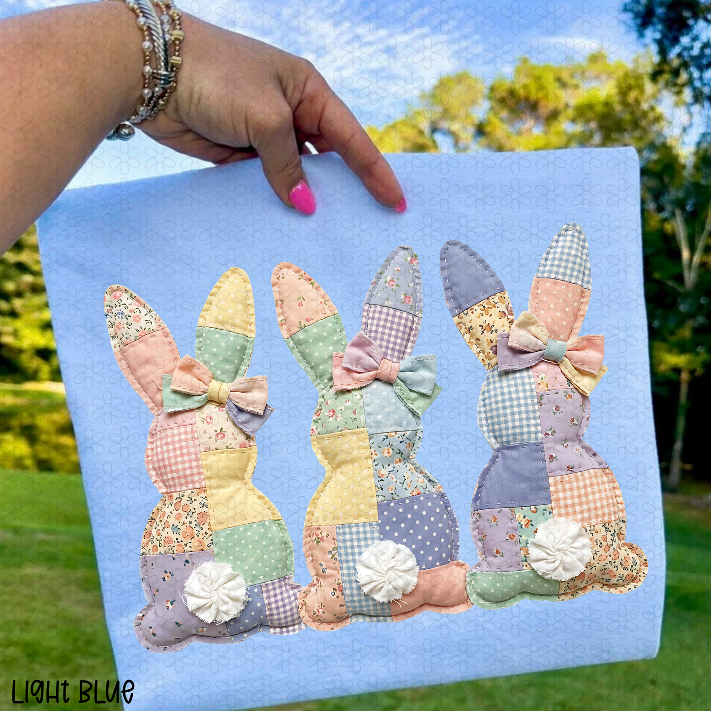Quilted Bunnies  Completed Tee