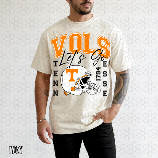 Varsity Football Team Helmet (Multiple Options) Completed Tee