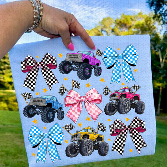 Monster Truck Coquette DTF Transfer