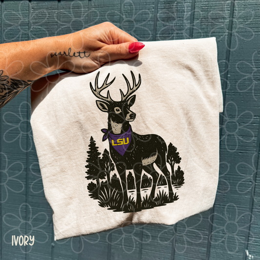 Deer Bandana Sports Teams (Multiple Options) Kids Completed Tee