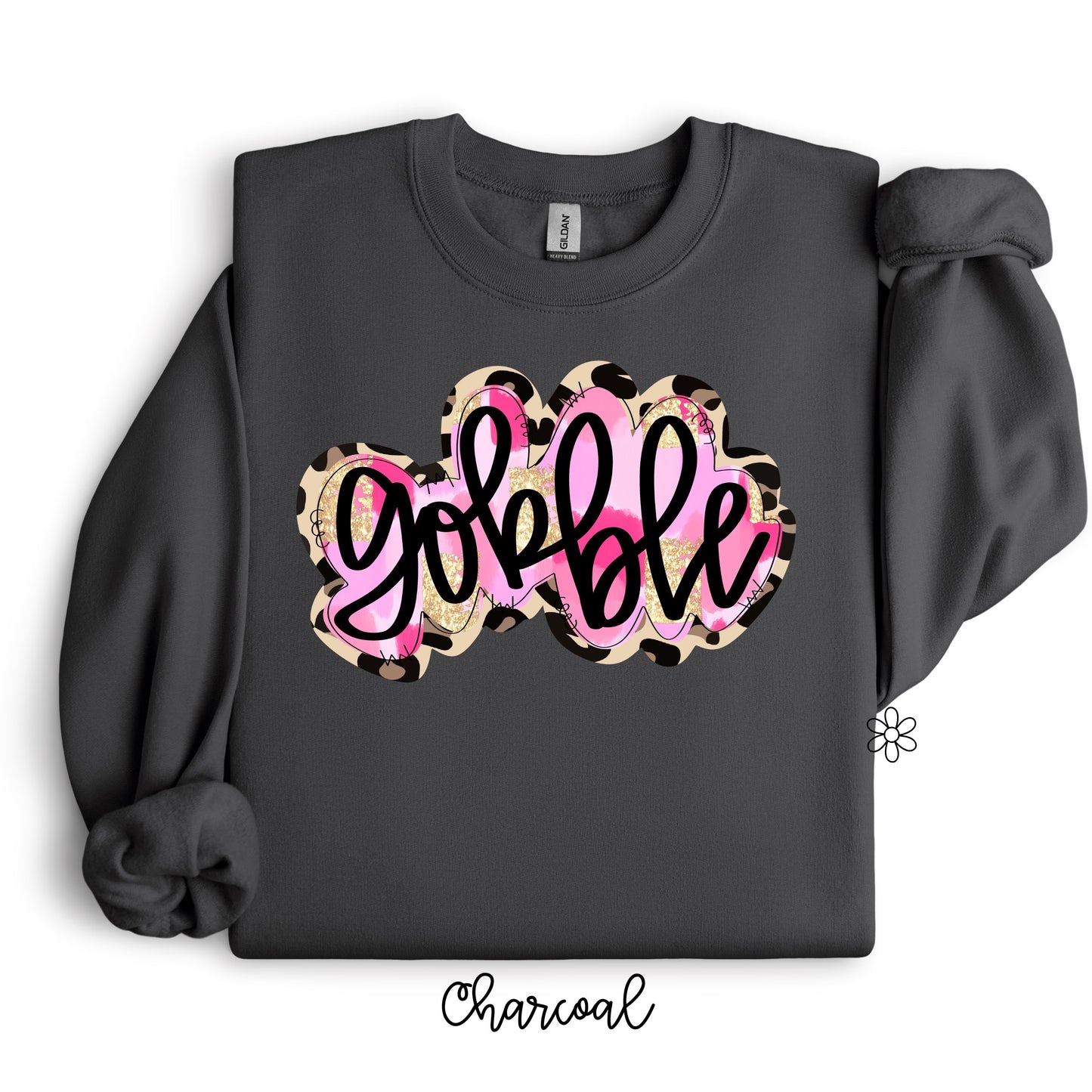 Leopard and Pink Gobble Completed Tee