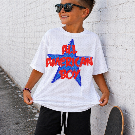 ALL AMERICAN BOY  DTF Transfer