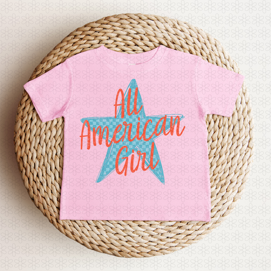 ALL AMERICAN GIRL Completed Tee