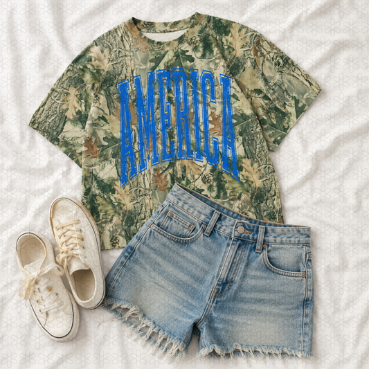 America Multiple Option- Cotton Collective Brand Completed Tee