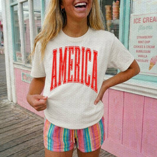 AMERICAN-RED Completed Tee