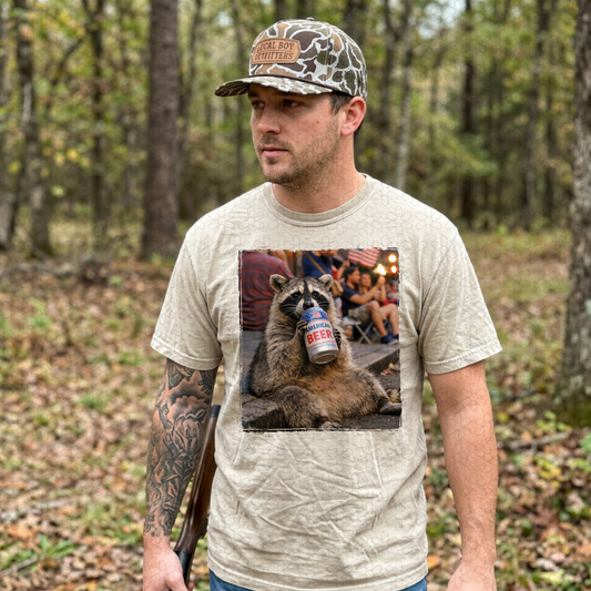 AMERICAN RACCOON BEER Completed Tee