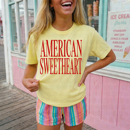 AMERICAN SWEETHEART Completed Tee