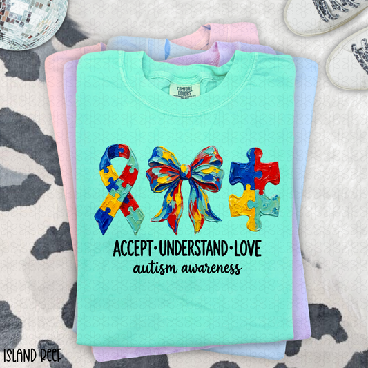 Accept Understand Love Black Completed Tee